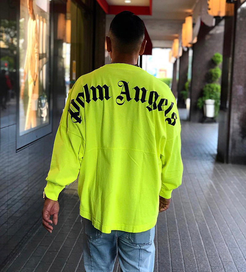 Palm Angels Logo Mock Neck Longsleeve T-Shirt