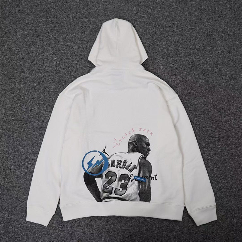 Travis Scott x Jordan x Fragment Hoodie - White