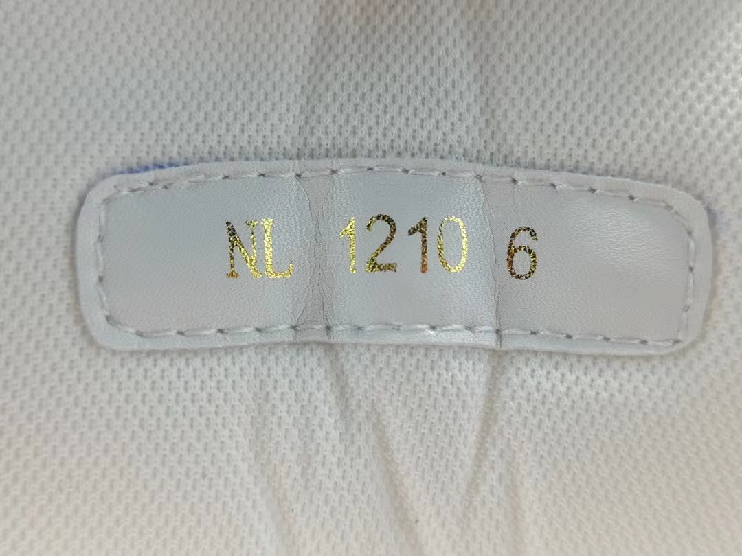 Louis Vuitton Trainer Green Monogram Denim White