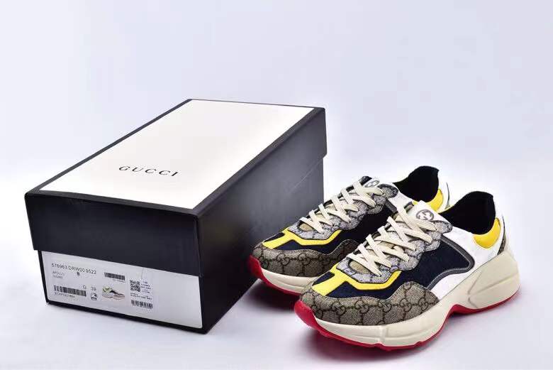 Gucci GG Rhyton 'Beige White Yellow'