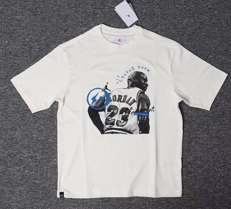 Travis Scott x Jordan x Fragment T-shirt - White / Black
