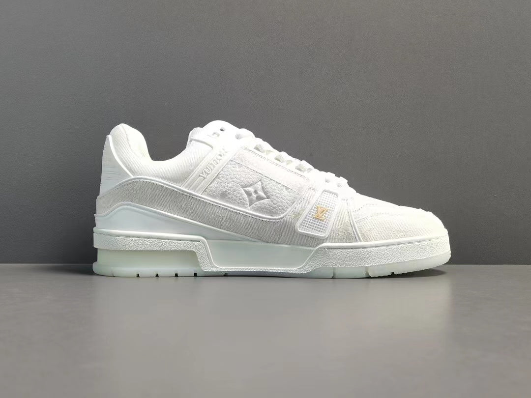 Louis Vuitton Trainer White Monogram Denim White