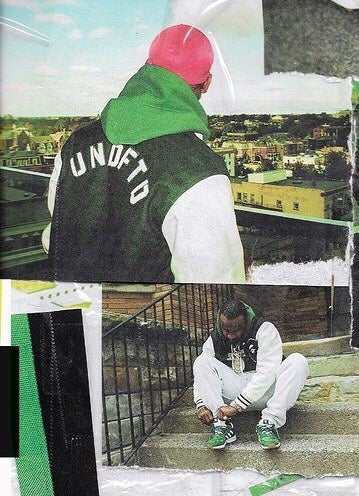 BAPE x Undefeated Varisty Jacket Green/White