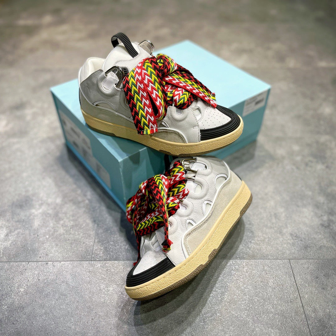 Lanvin Leather Curb White Ivory