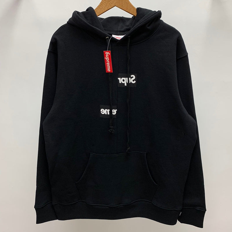 Supreme Comme des Garcons SHIRT Split Box Logo Hooded Sweatshirt Black