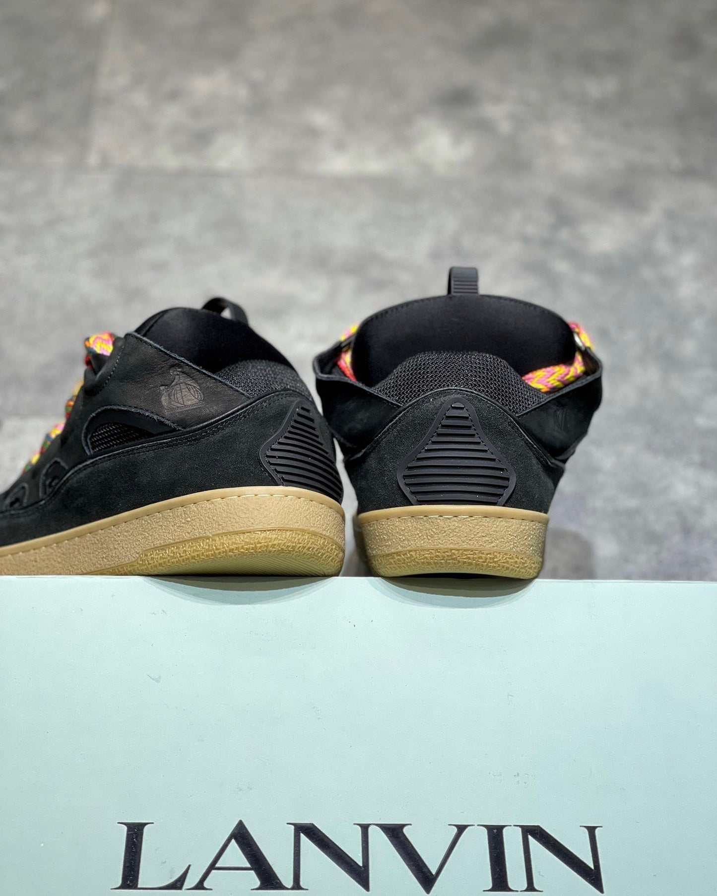Lanvin Leather Curb Black