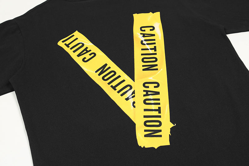 VLONE Yellow Tape Risk T-Shirt