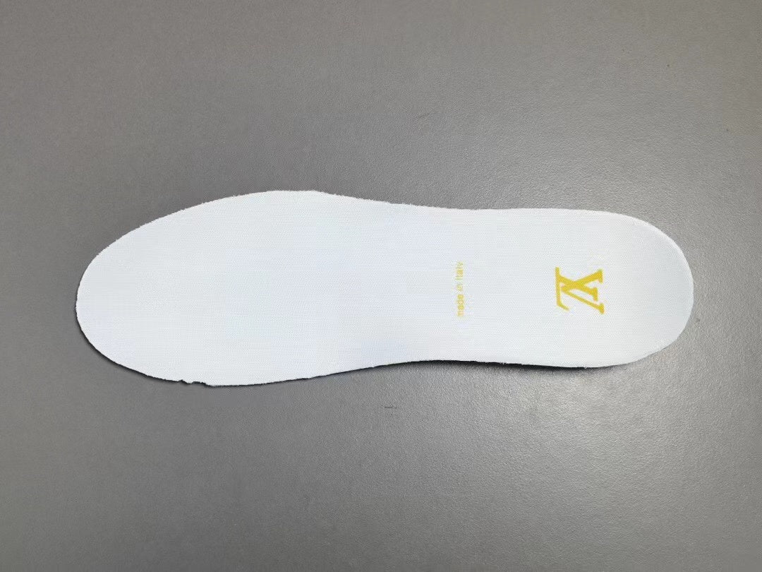 Louis Vuitton Trainer Yellow Monogram Denim White