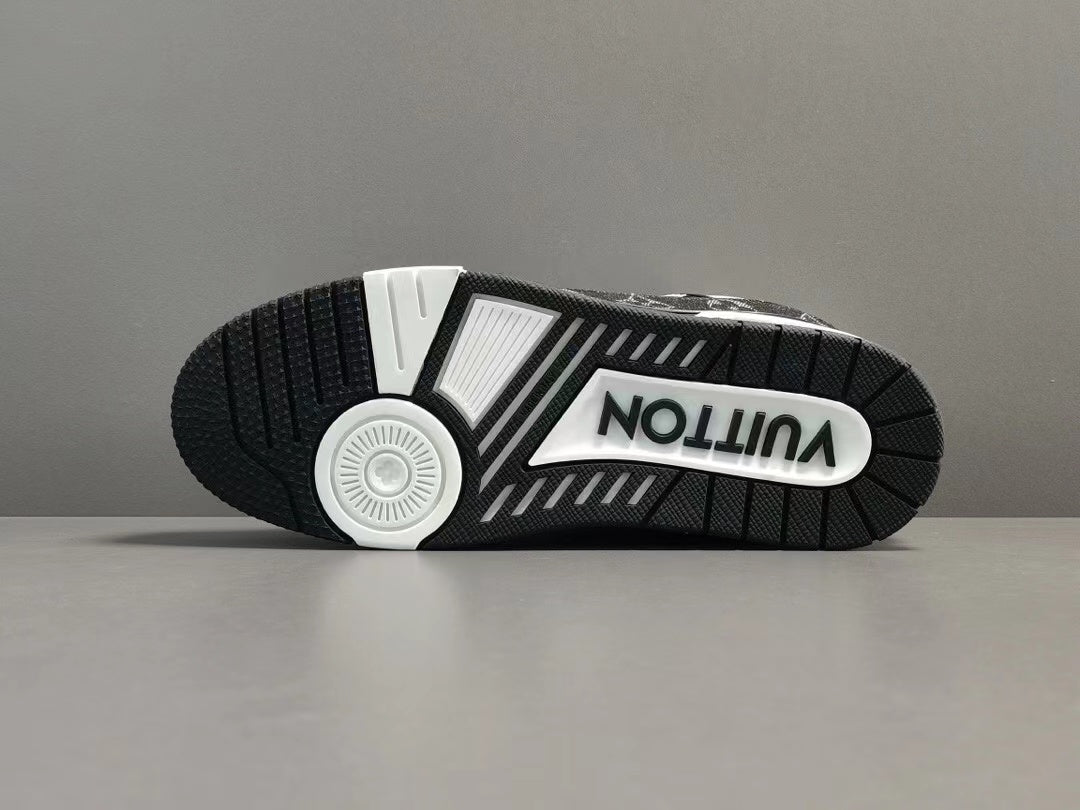 Louis Vuitton LV Trainer White Black White