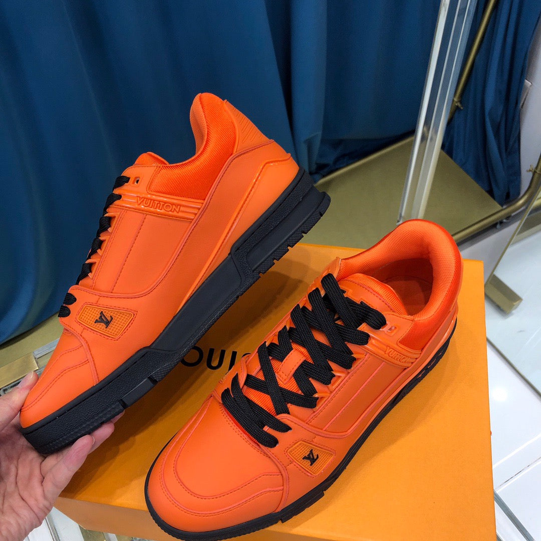 Louis Vuitton LV Trainer Orange Black