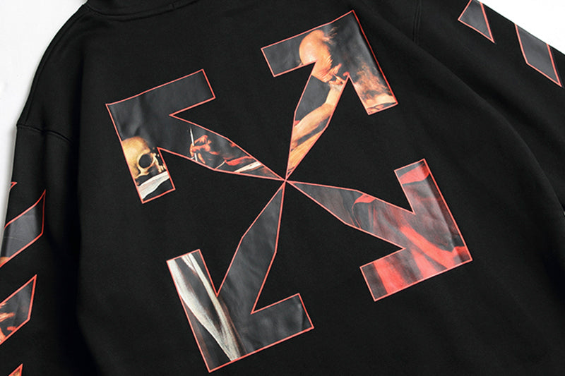 Off-White Caravaggio Diag Sleeve Hoodie