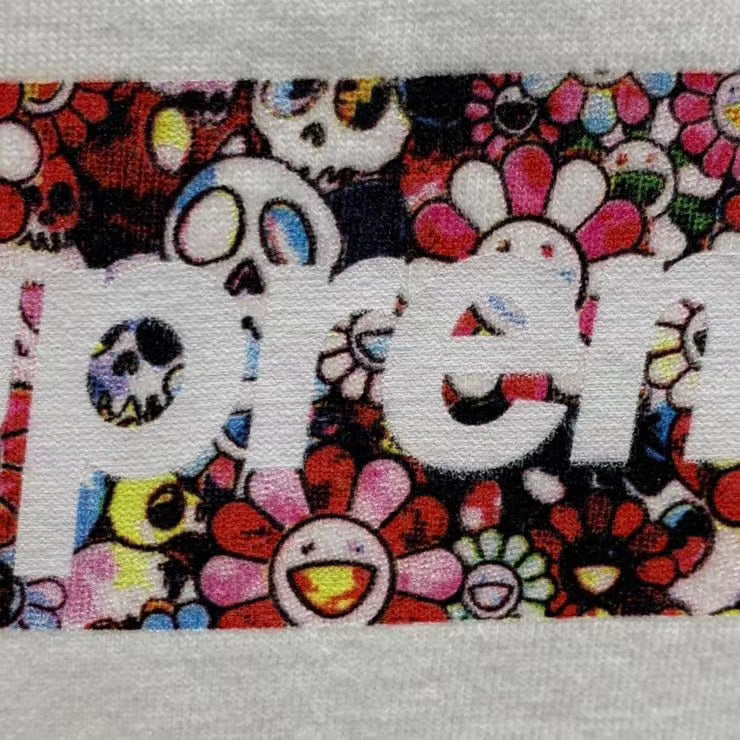 Supreme Takashi Murakami COVID-19 Relief Box Logo Tee White