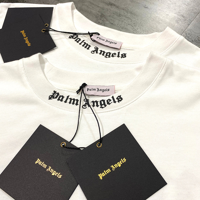 Palm Angels Logo Mock Neck Longsleeve T-Shirt