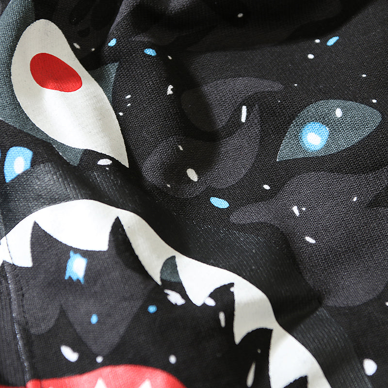 BAPE Space Camo Shark Sweat Shorts