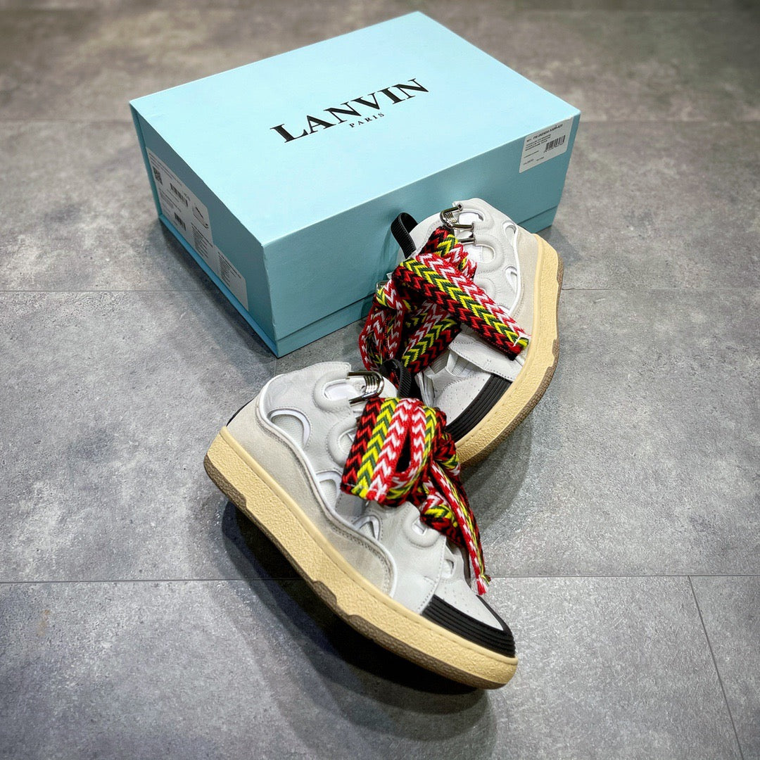 Lanvin Leather Curb White Ivory