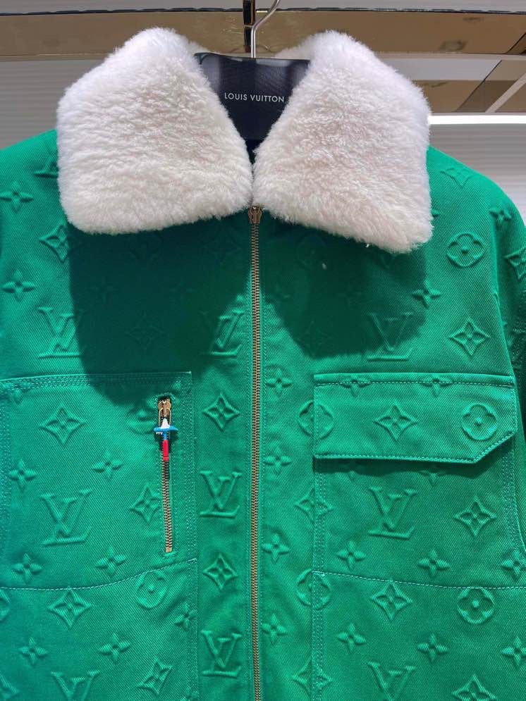 Monogram Workwear Denim Jacket Green | LOUIS VUITTON