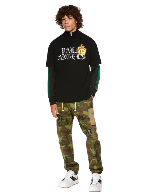 Palm Angels Burning Head Logo Short-Sleeve Tee