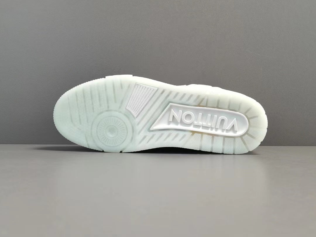 Louis Vuitton LV Made Trainer Monogram Denim White