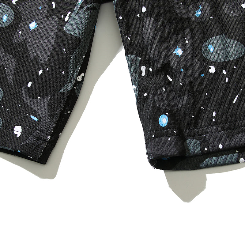 BAPE Space Camo Shark Sweat Shorts