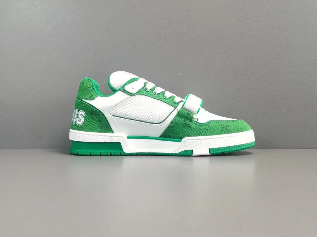 Louis Vuitton Trainer Monogram Denim Green