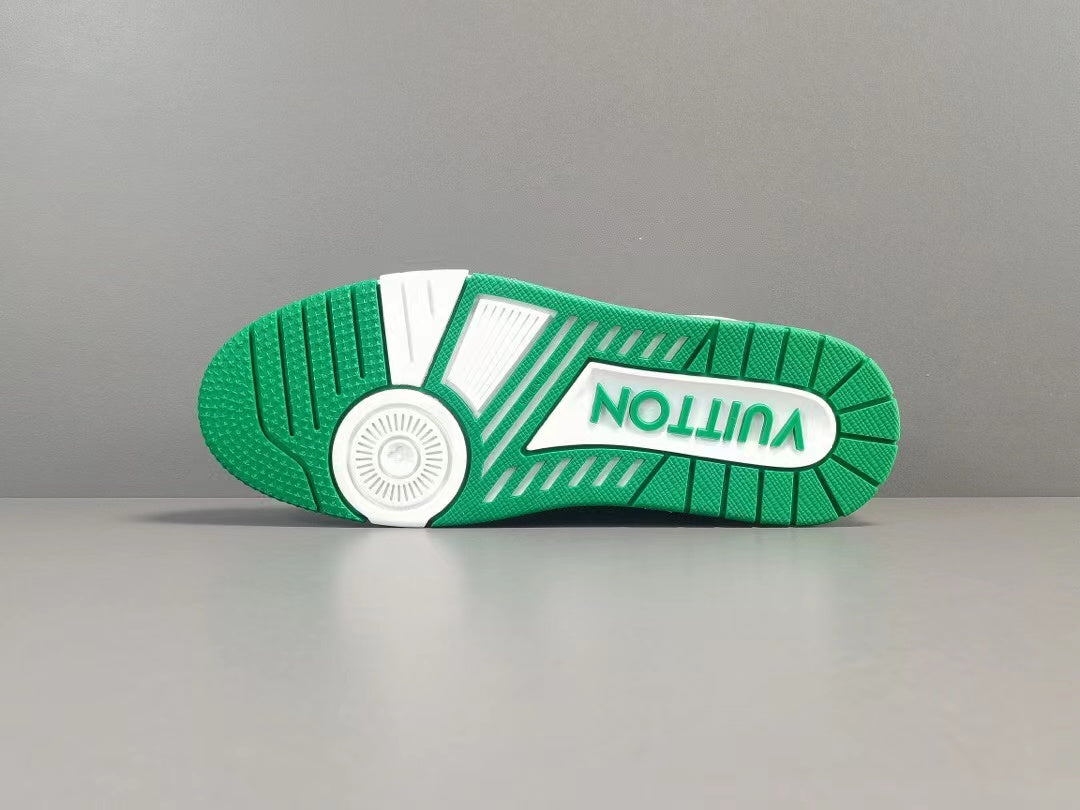 Louis Vuitton Trainer Monogram Denim Green