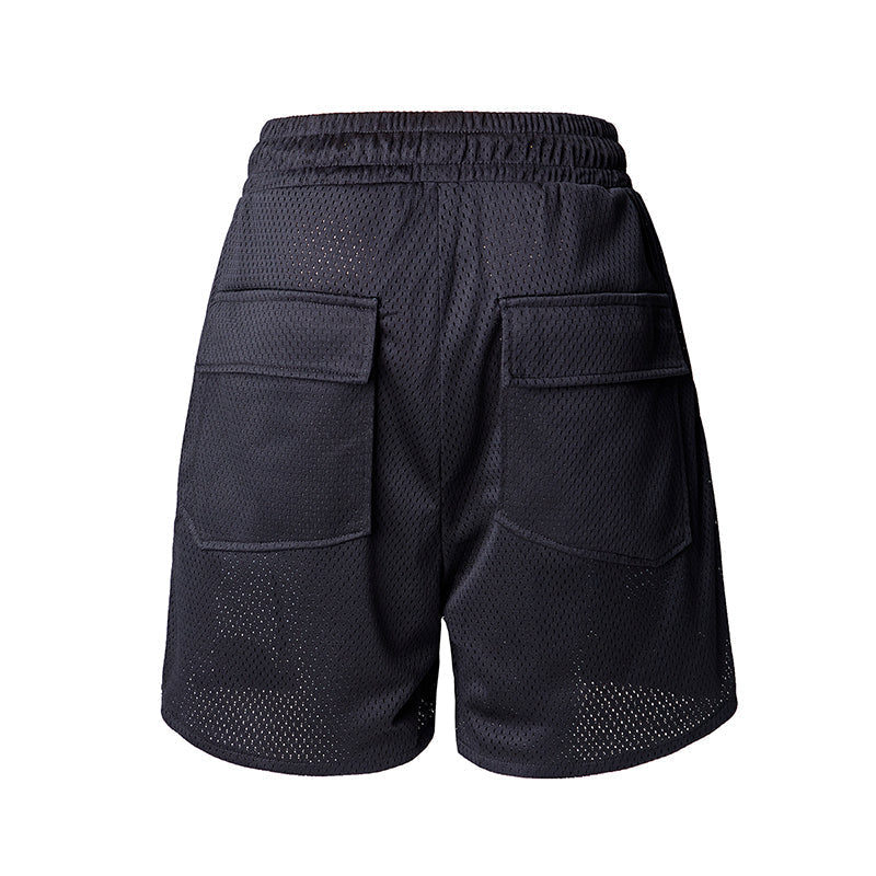 Rhude Rh Logo Shorts Mesh Black