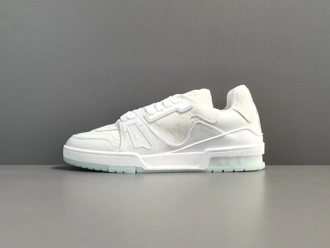 Louis Vuitton LV Made Trainer Monogram Denim White