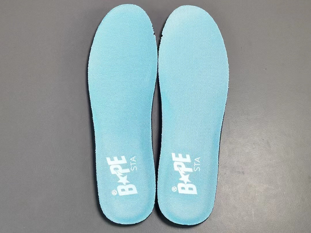 A Bathing Ape Bape Sta Low Blue suede