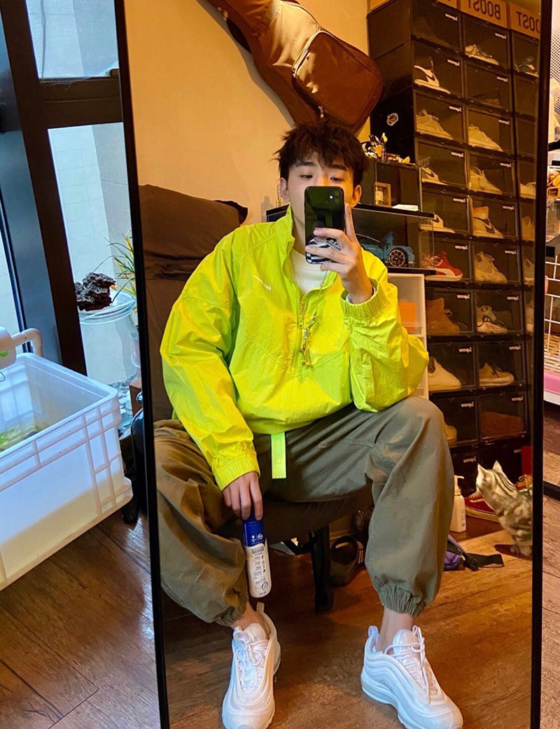 Nike x Stussy Windrunner Jacket Bright Cactus