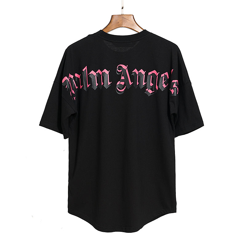 Palm Angels Doubled Logo Crewneck T-shirt
