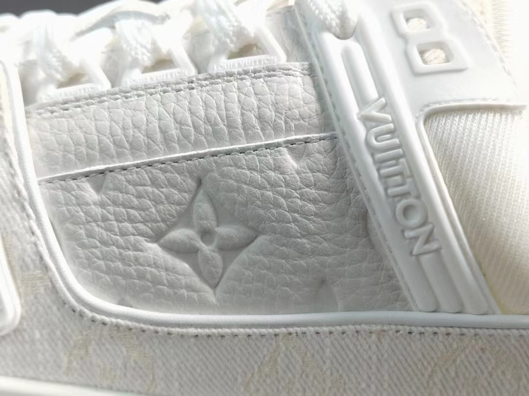 Louis Vuitton Trainer White Monogram Denim White