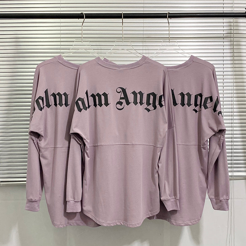 Palm Angels Logo Mock Neck Longsleeve T-Shirt