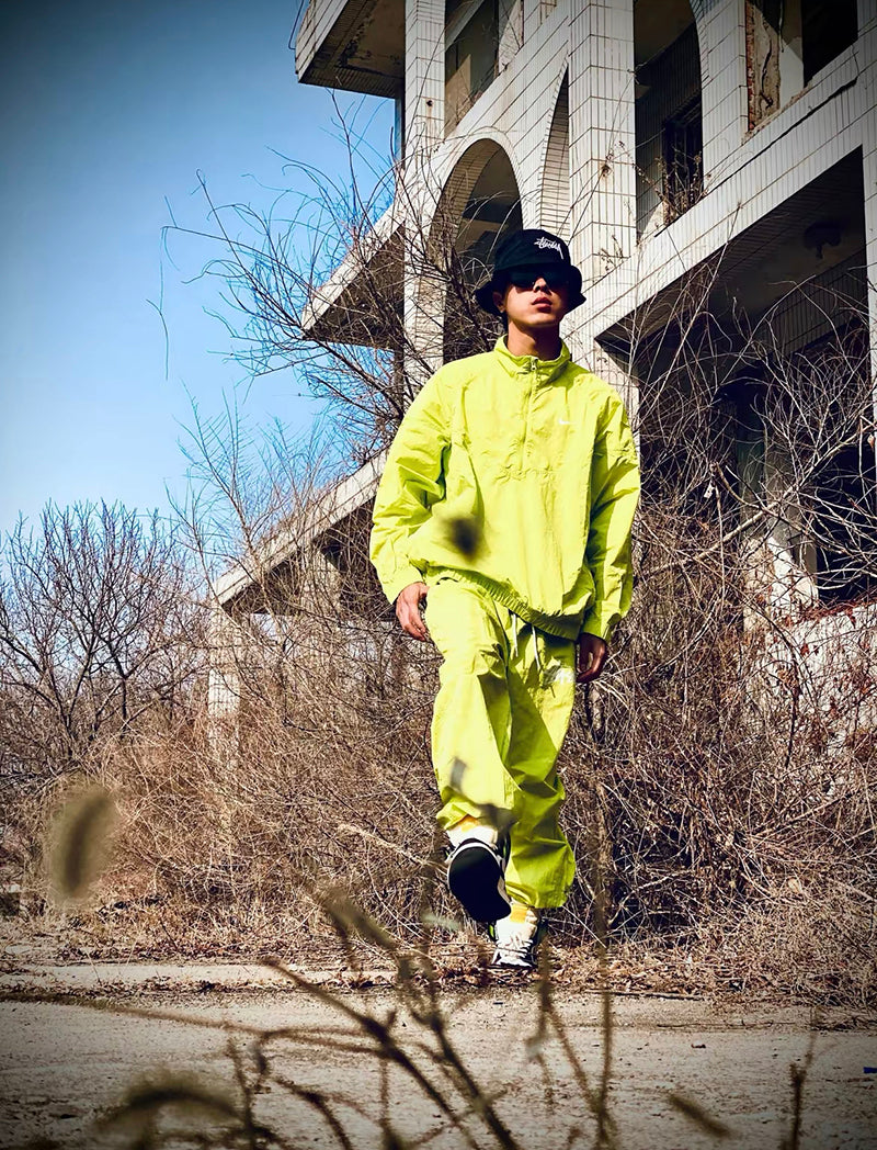 Nike x Stussy Windrunner Jacket Bright Cactus