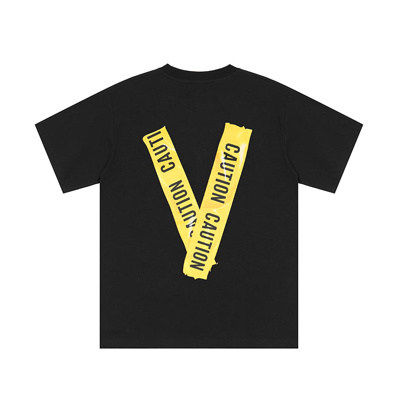VLONE Yellow Tape Risk T-Shirt