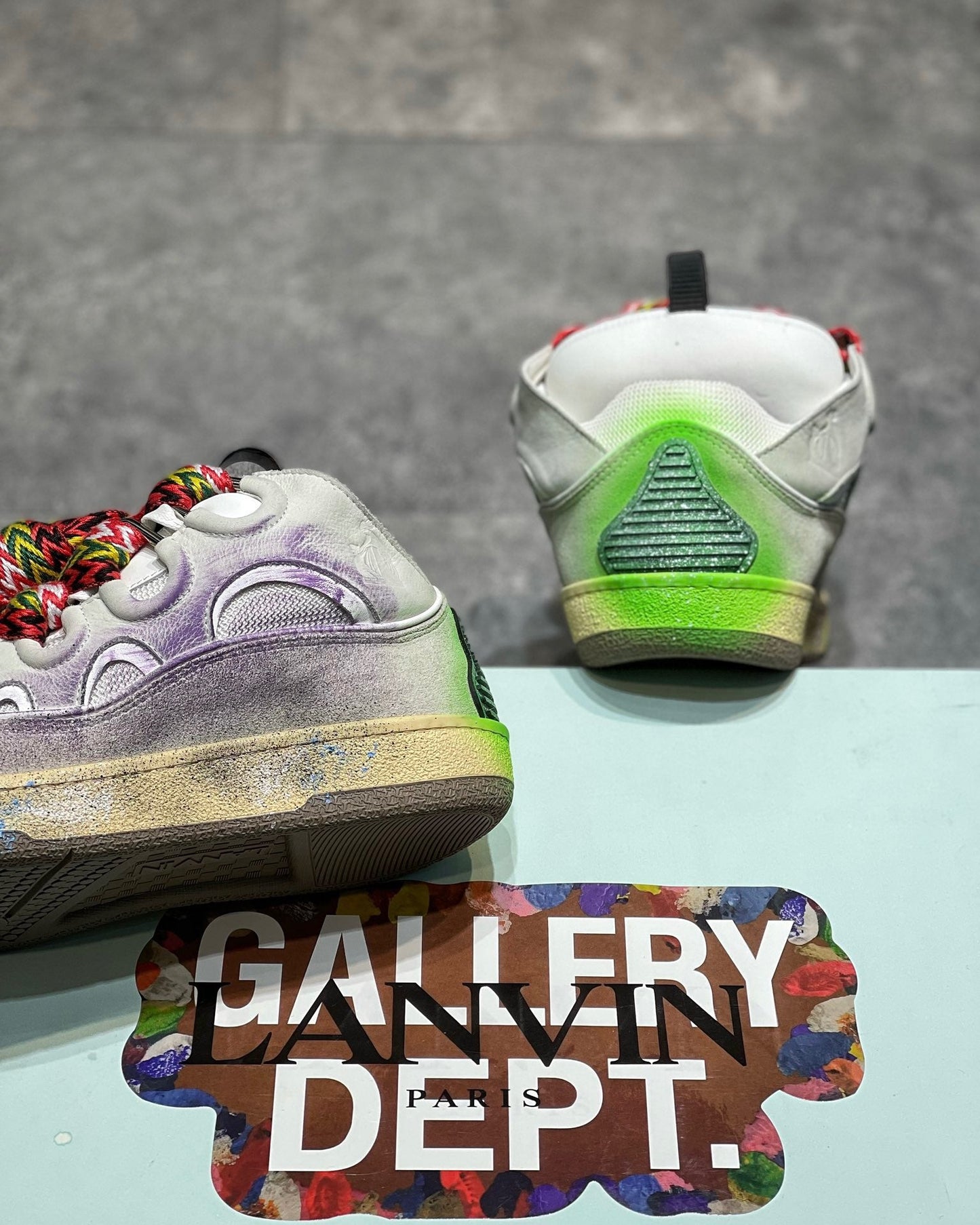 Gallery Dept. x Lanvin Curb 'Paint Drip - Optical White'
