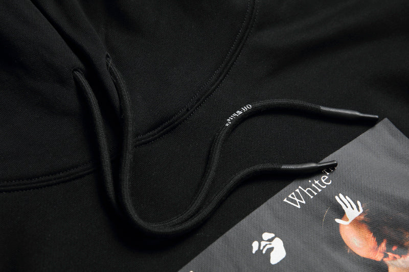 Off-White Caravaggio Diag Sleeve Hoodie - White