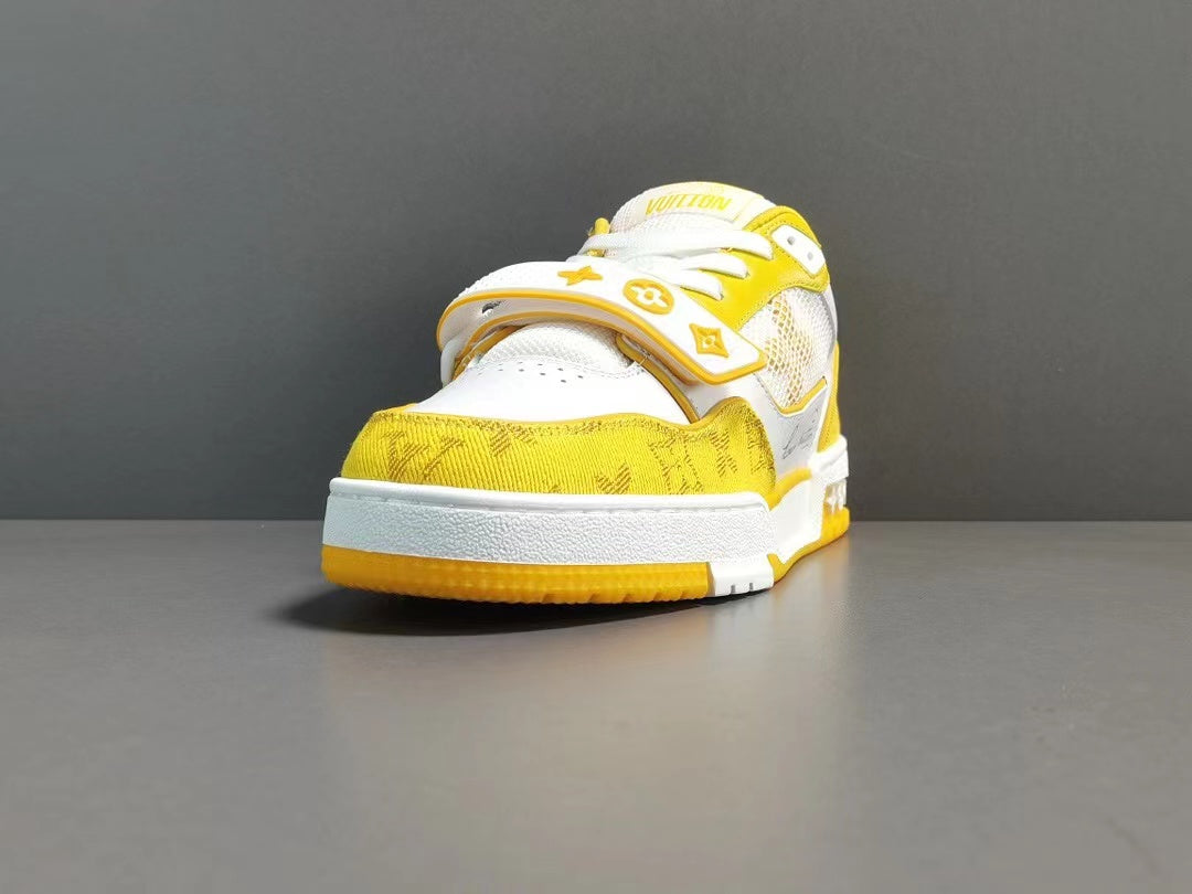 Louis Vuitton Trainer Monogram Denim Yellow