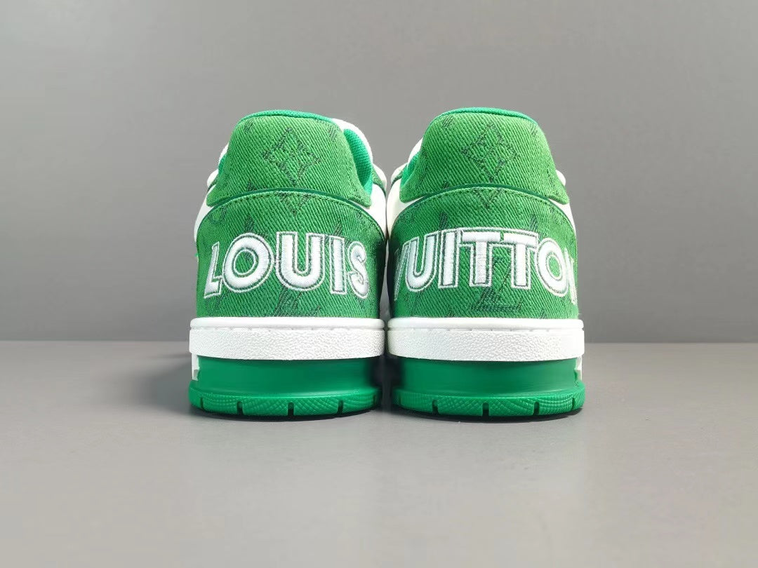 Louis Vuitton Trainer Monogram Denim Green