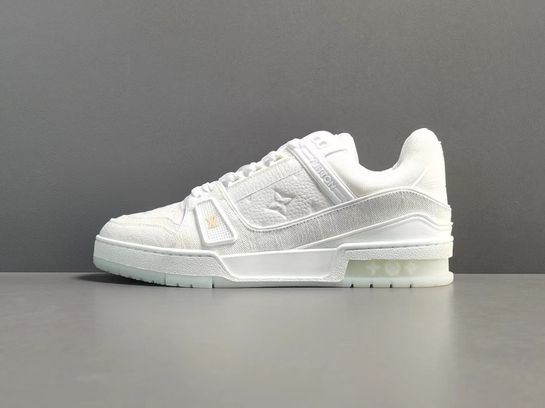 Louis Vuitton Trainer White Monogram Denim White