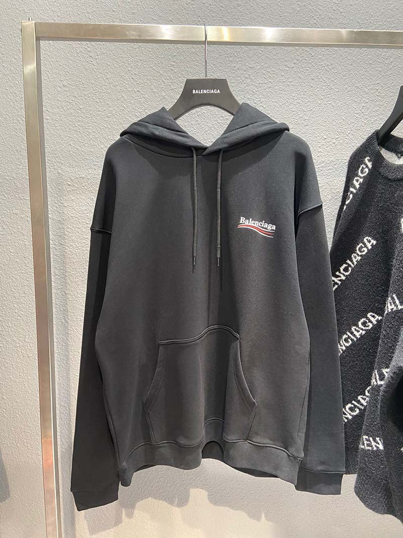 Balenciaga Print Hoodie 'Black'