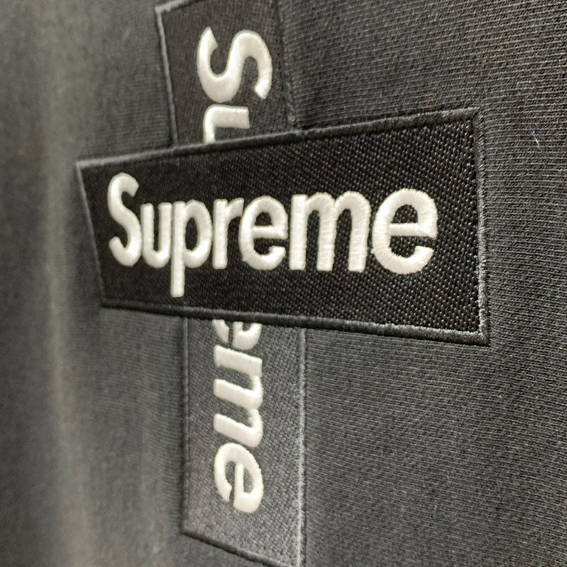 Supreme Cross Box Logo Hooded Sweatshirt