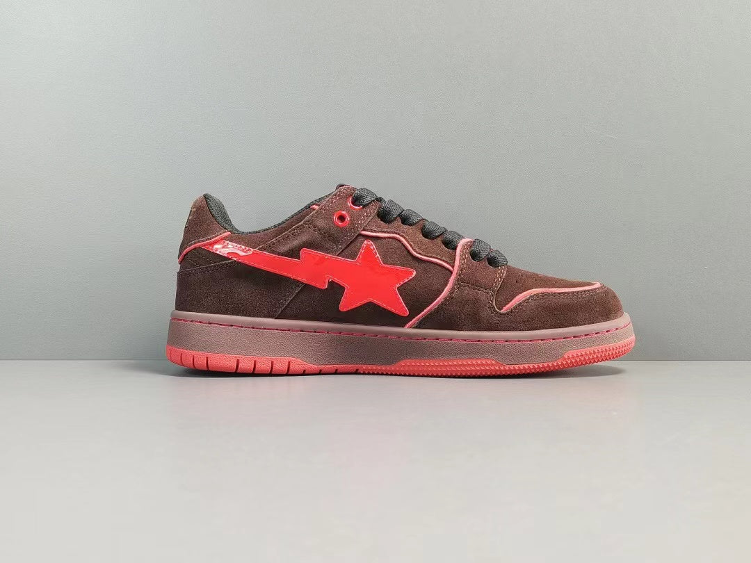 A Bathing Ape Bape SK8 Sta 'Brown Red'