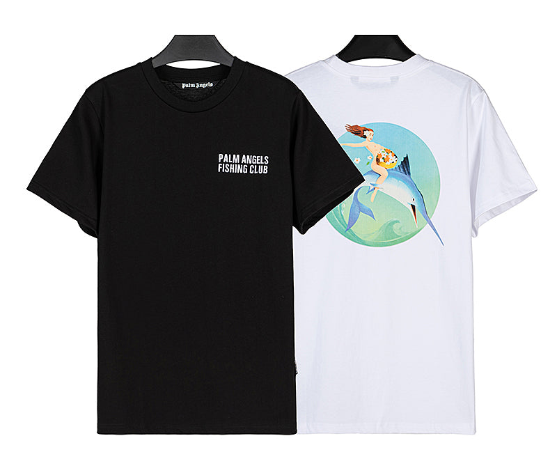 Palm Angels Fishing Club Embroidered Tee