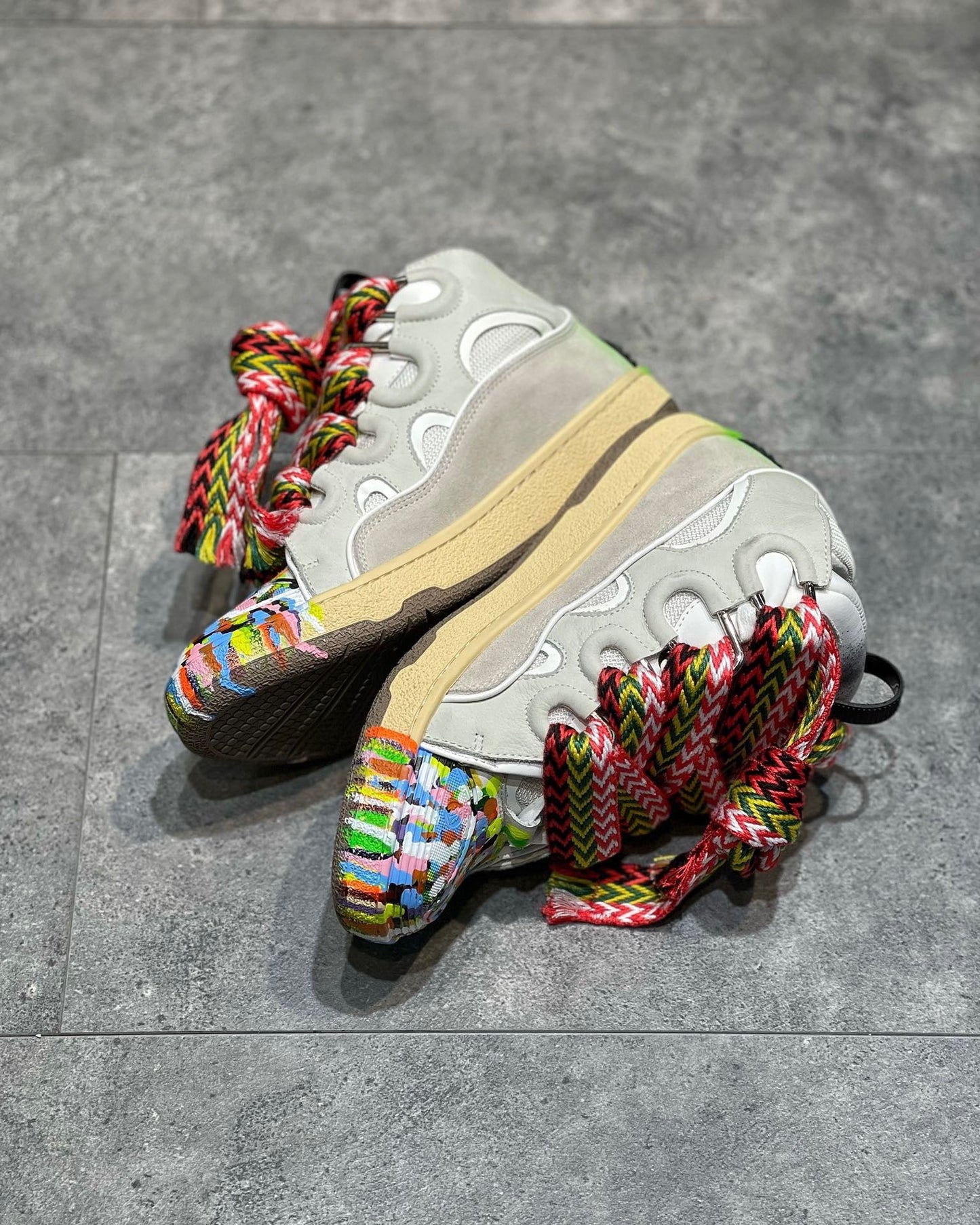 Gallery Dept. x Lanvin Curb 'Paint Drip - Optical White'