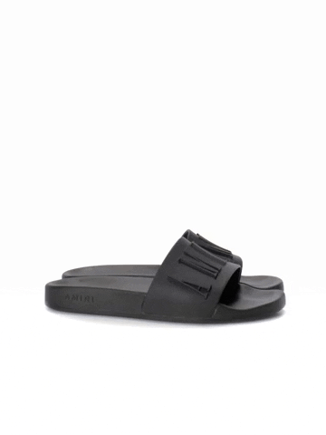 Amiri Logo Pool Slide 'Black'