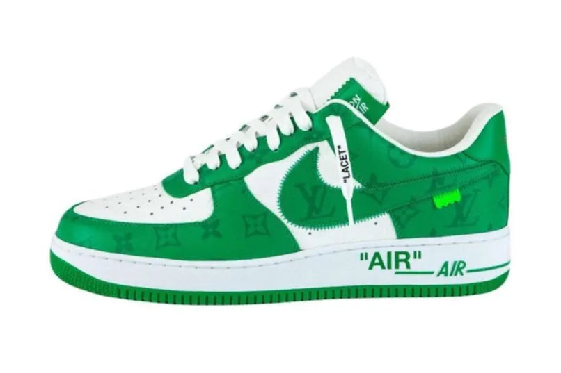 Louis Vuitton Nike Air Force 1 Low By Virgil Abloh White Green