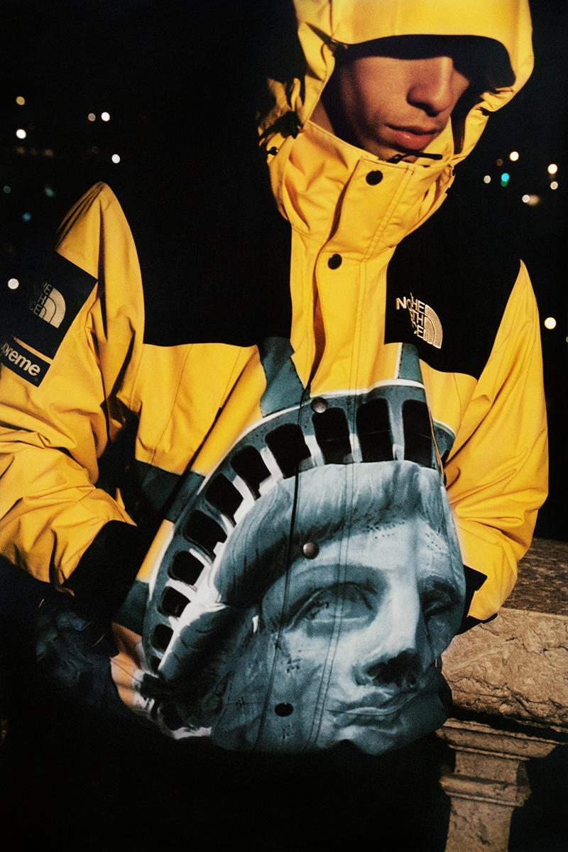 Supreme The North Face Statue of Liberty Mountain Jacket Yellow