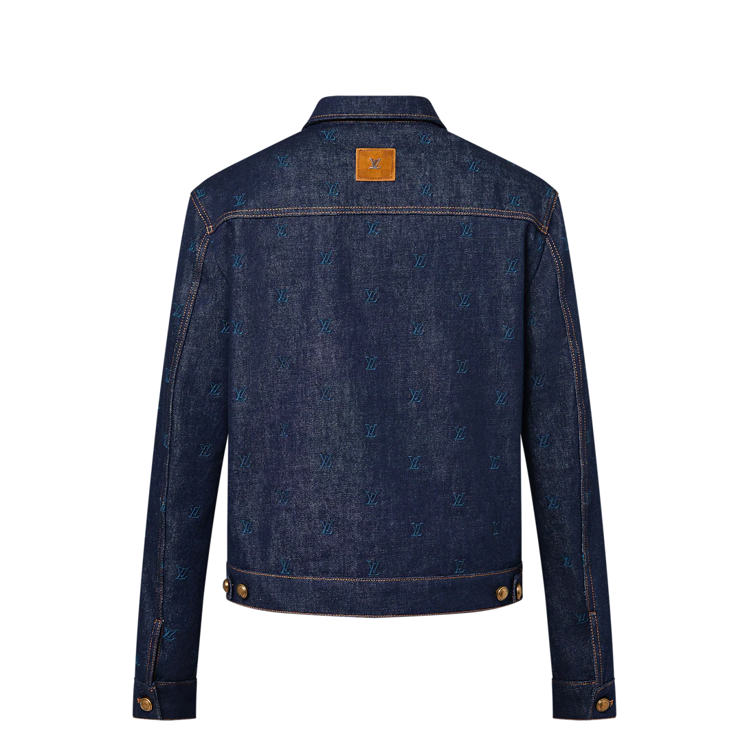 Louis Vuitton LV Blason Embroidered Denim Jacket