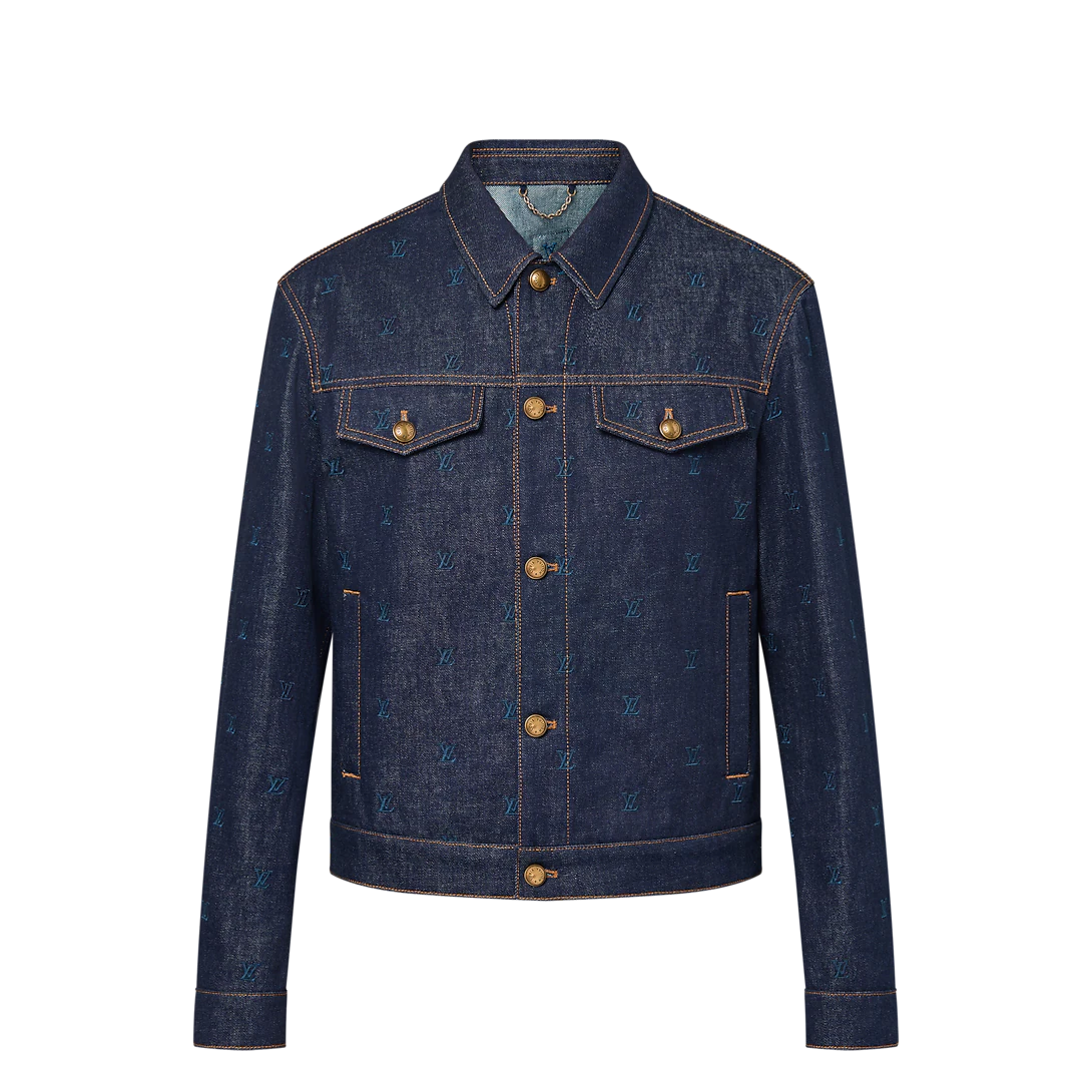 Louis Vuitton LV Blason Embroidered Denim Jacket