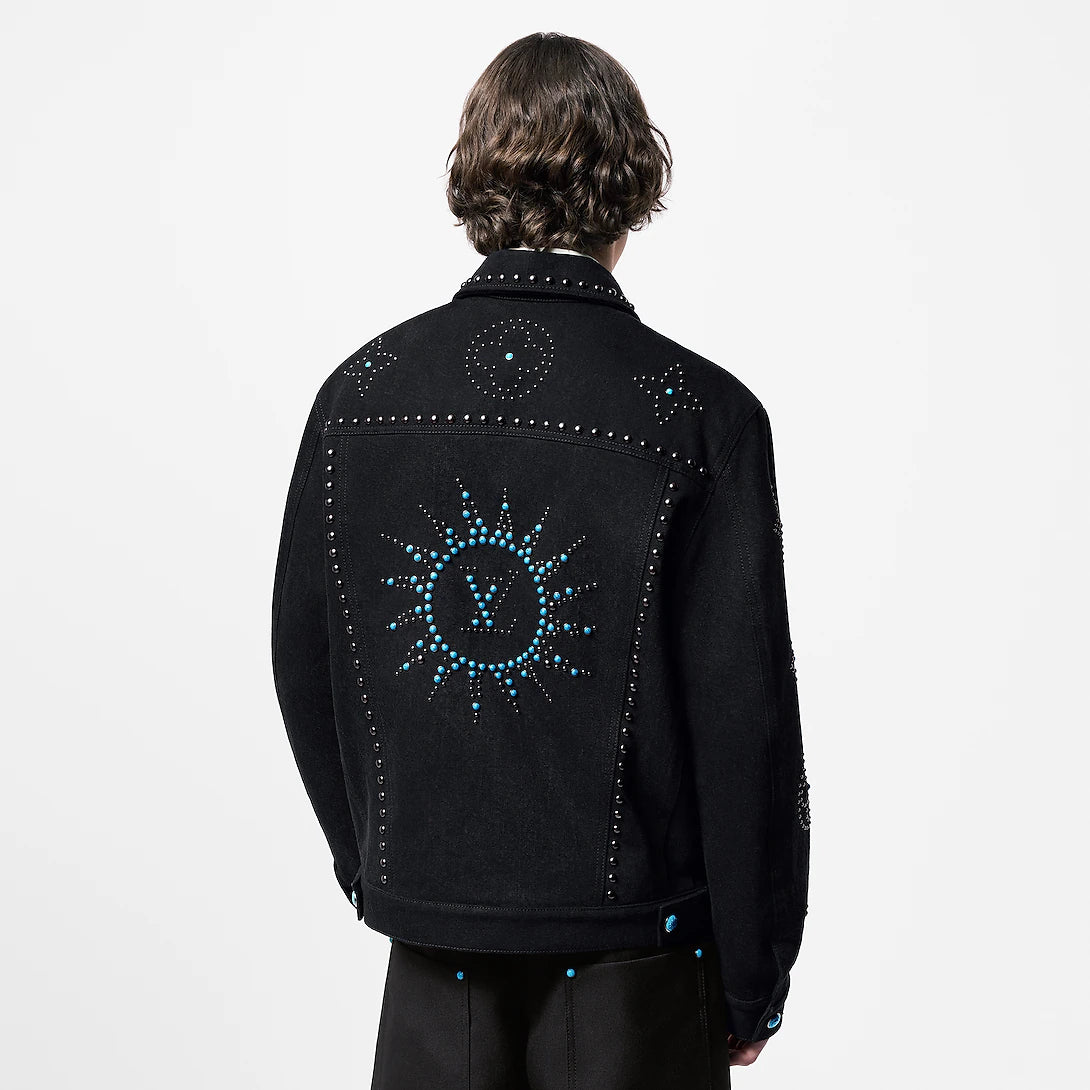 Louis Vuitton LV
Embroidered denim jacket black